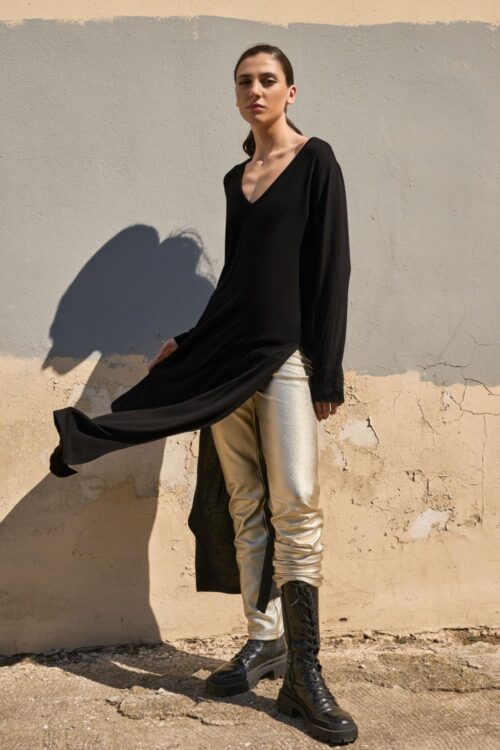 WAXED TROUSERS