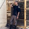 WAXED TROUSERS